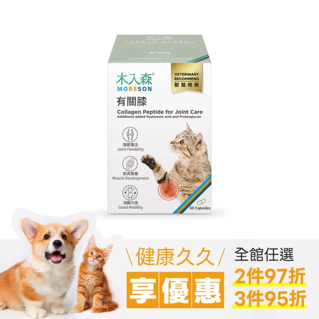 木入森 貓咪有關膝 60顆｜貓咪關節保健食品