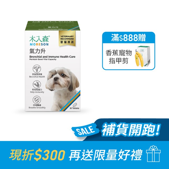木入森 犬寶氣力升 30顆｜狗狗氣管保健食品