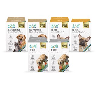 犬寶三效守護組｜魚油膠囊1+1、有關膝1+1、變不臭1+1